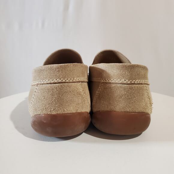 Geox Suede Leather Tan Driving Loafers Mens Size 41 US 8 Slip On Comfort Shoes - Picture 6 of 12